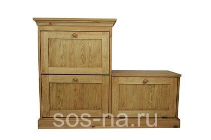 Тумба для обуви (вощение)