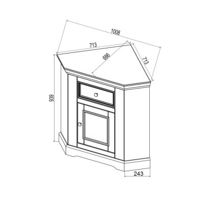 Буфет угловой Форест