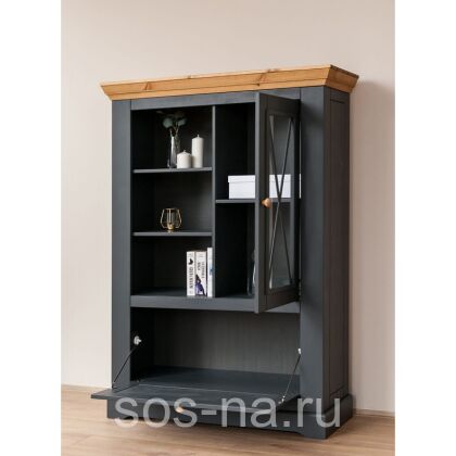 Комод Форест Графит 2 двери и полки