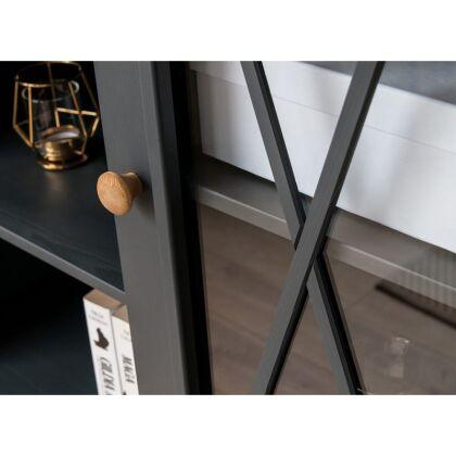 Комод Форест Графит 2 двери и полки