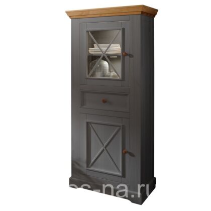 Шкаф для посуды Форест Графит (низкий) 2 двери и 1 ящик