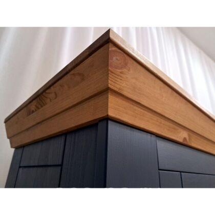 Шкаф для посуды Форест Графит (низкий) 2 двери и 1 ящик