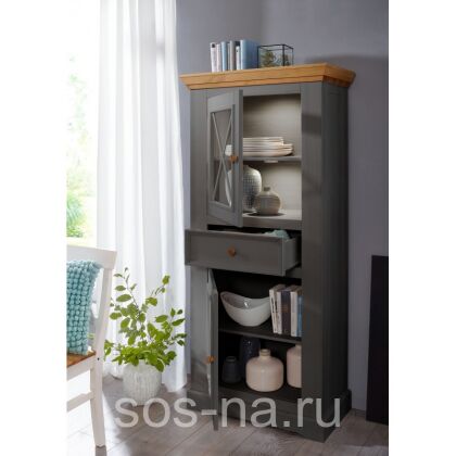 Шкаф для посуды Форест Графит (низкий) 2 двери и 1 ящик