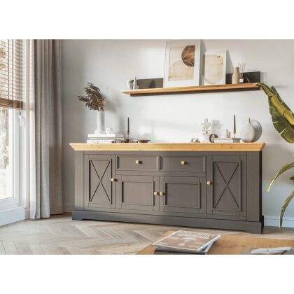 Комод Форест Графит 4 двери и 2 ящика