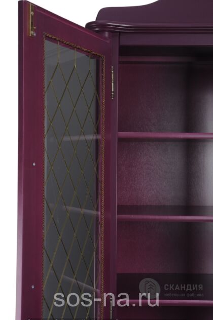 Шкаф-витрина Скандия 2-ств с 2 ящ высокий