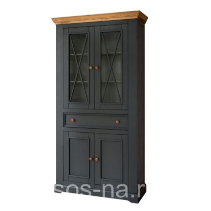 Шкаф для посуды Форест Графит (широкий) 4 двери и 1 ящик