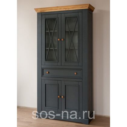 Шкаф для посуды Форест Графит (широкий) 4 двери и 1 ящик