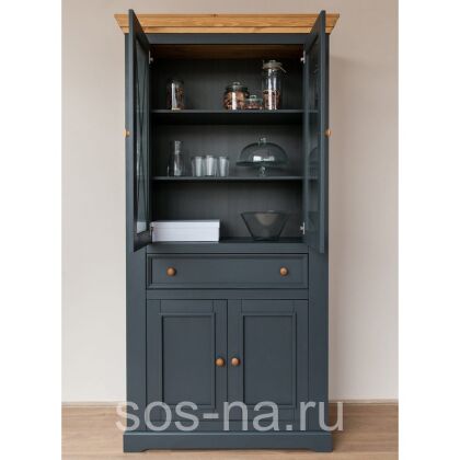 Шкаф для посуды Форест Графит (широкий) 4 двери и 1 ящик