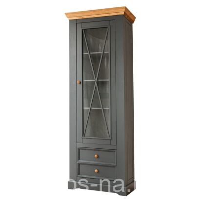 Шкаф для посуды Форест Графит (узкий) 1 дверь и 2 ящика