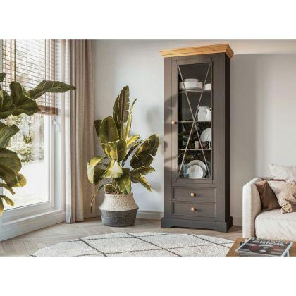 Шкаф для посуды Форест Графит (узкий) 1 дверь и 2 ящика