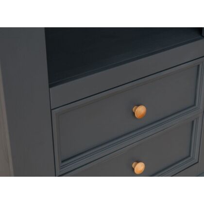 Шкаф для посуды Форест Графит (узкий) 1 дверь и 2 ящика