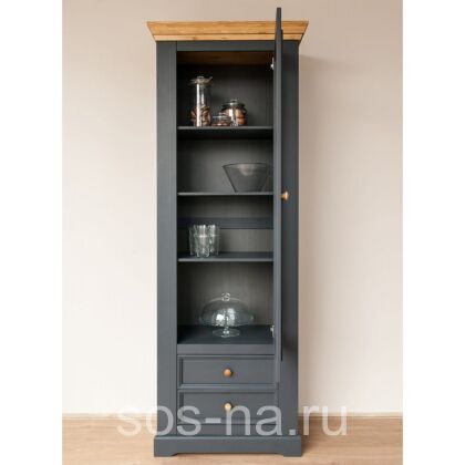 Шкаф для посуды Форест Графит (узкий) 1 дверь и 2 ящика