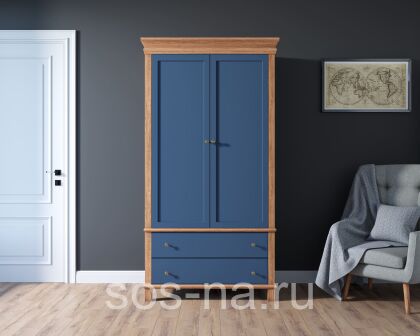 Шкаф двухстворчатый "Jules Verne" из березы и ясеня JV27ETGYB