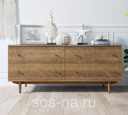 Комод "Boho" 4 ящика джангл BH09