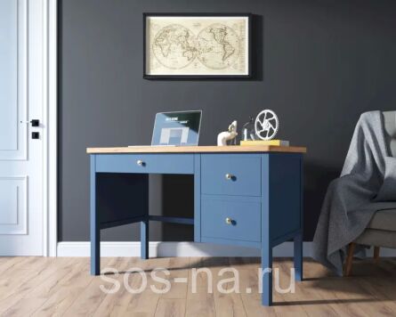 Письменный стол "Jules Verne" с широкой тумбой арт JV47ETGB