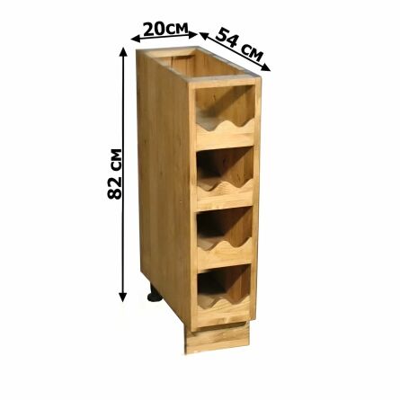 Шкаф-стол бутылочница ПЛ-21 (вощение)