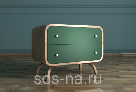 Комод "Ellipse" с двумя ящиками EL02G