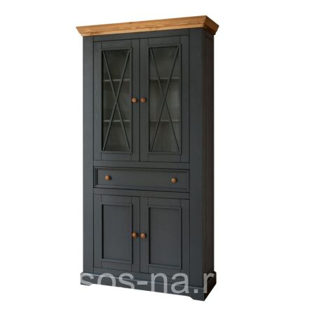 Шкаф для посуды Форест Графит (широкий) 4 двери и 1 ящик