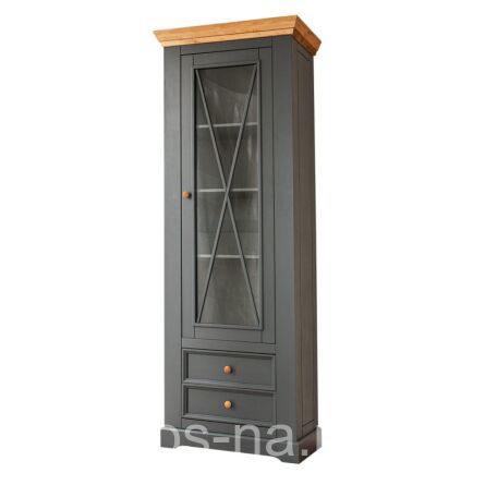 Шкаф для посуды Форест Графит (узкий) 1 дверь и 2 ящика