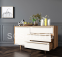 Комод "Bruni white" с ящиками и дверкой BR-02WH