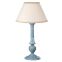 Лампа настольная Лаура бирюзовый дуб c абажюром из шелка