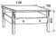 Стол журнальный Балтика 110х70