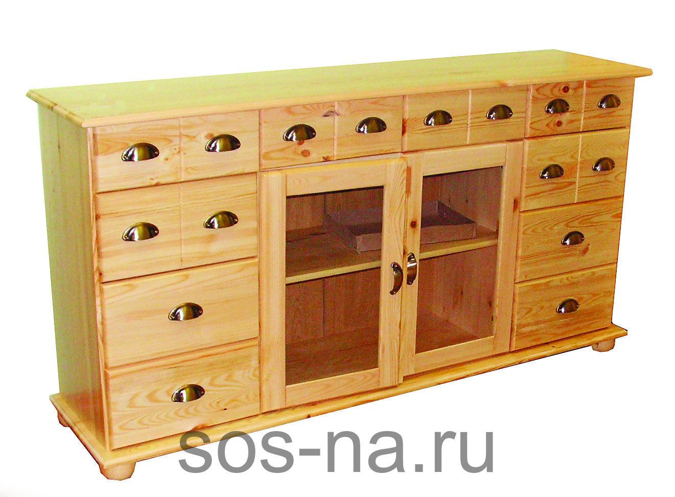 комод дачный из массива сосны